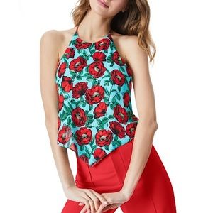 Alice & Olivia Frenchie Printed Halter Top –– NWT